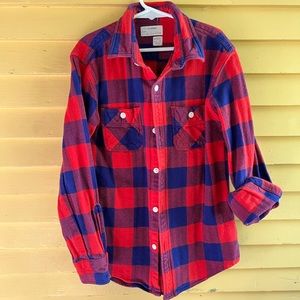 CrewCuts classic plaid flannel, size 12